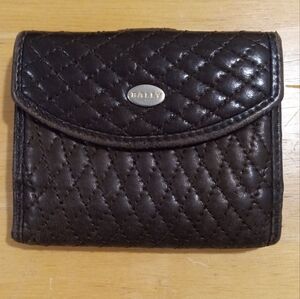 Bally Quilted Dark Brown Wallet